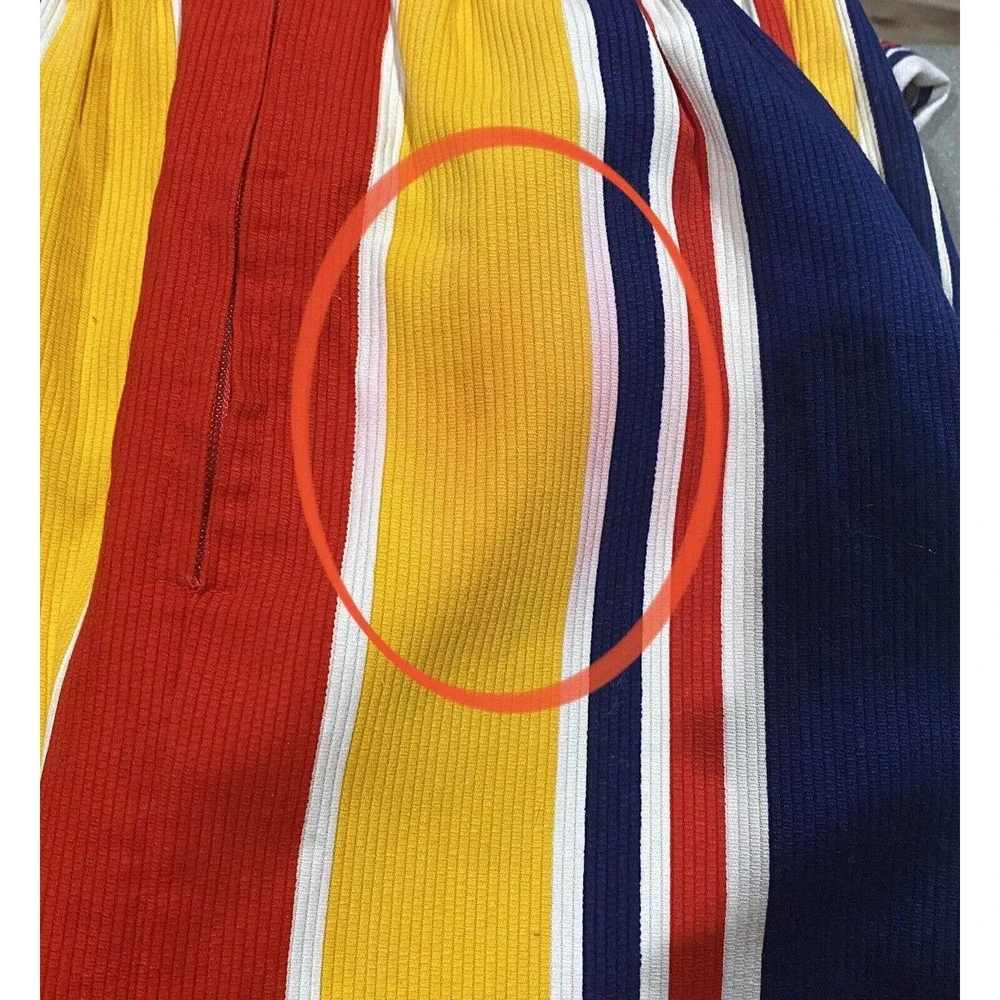 Vintage Mod Hippie Swirl Sleeveless Dress - Picture 8 of 11